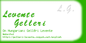 levente gelleri business card